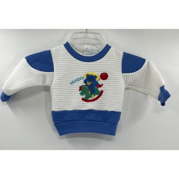 Little Miracles Teddy Bear Sweater Balloons Size 6/9 Months - Picture 1 of 5